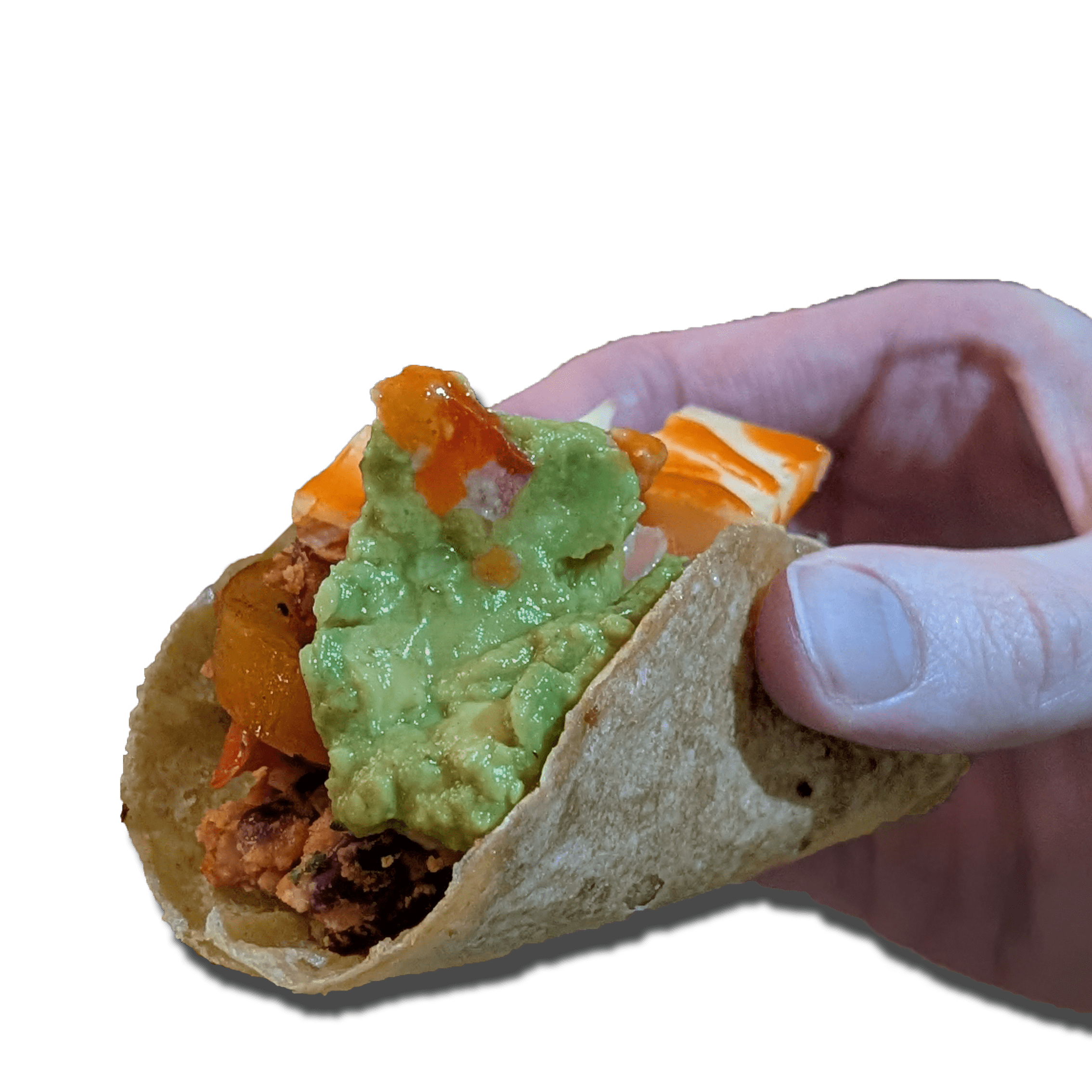 Refried Beans Taco Plate