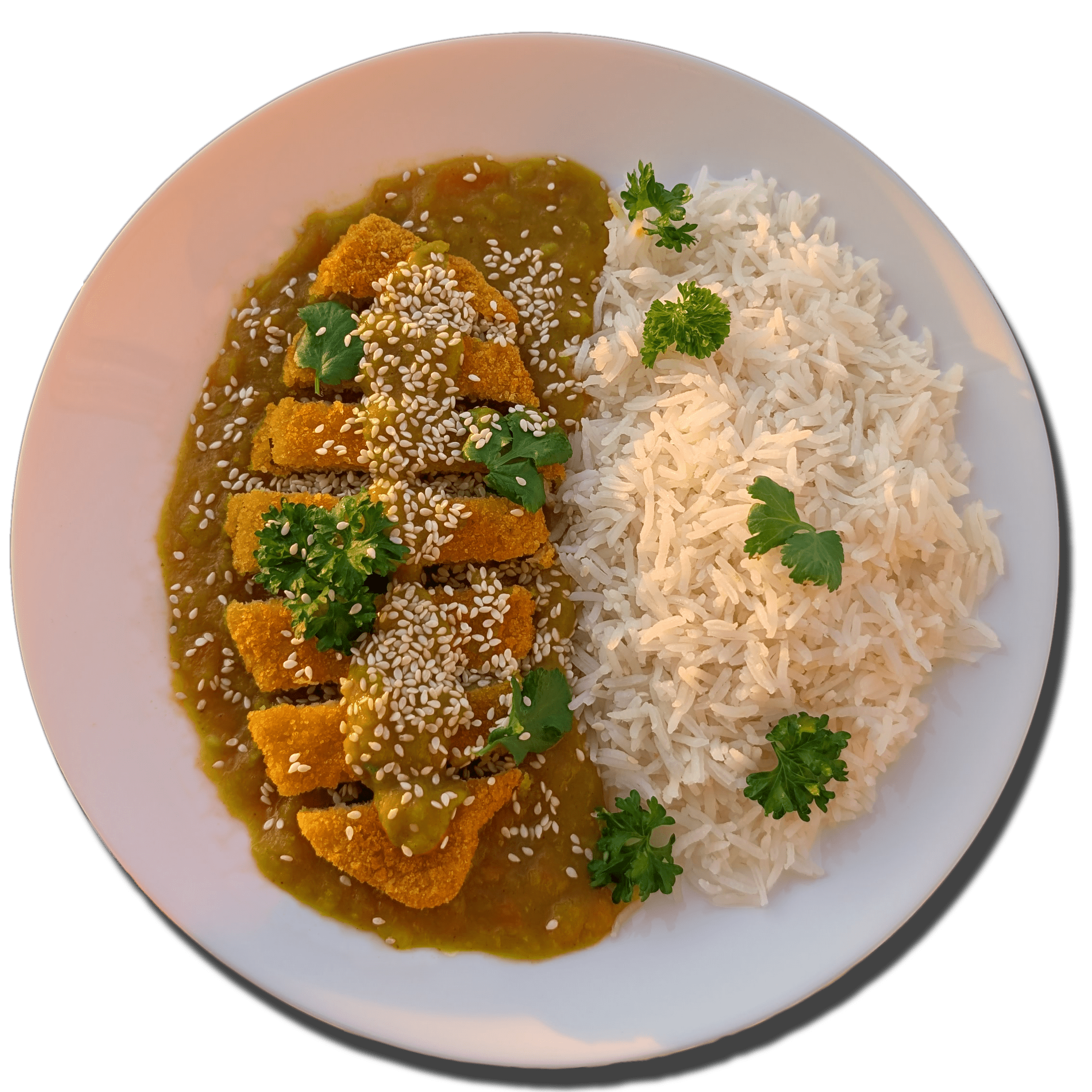 Katsu curry plate