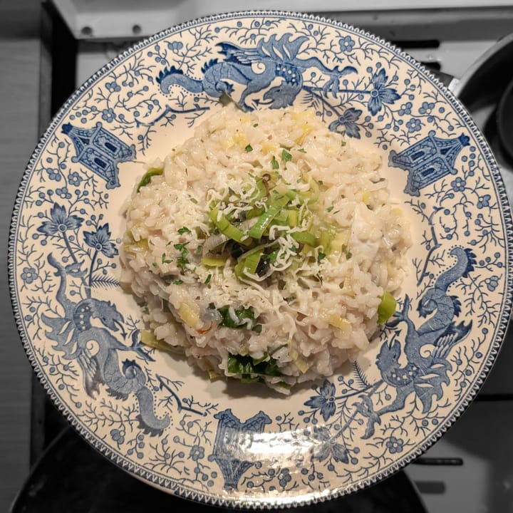 Leek risotto
